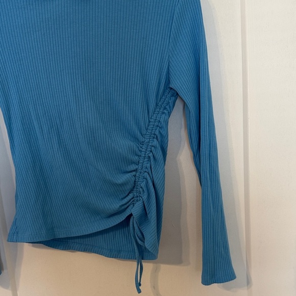 a new day Blue Ruched Long Sleeve Top - Picture 5 of 6